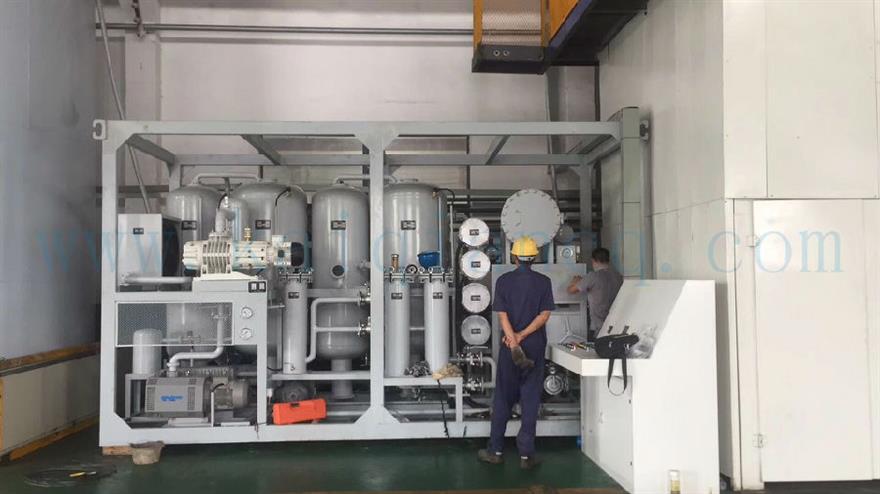 南京環(huán)保公司雙級真空濾油機現(xiàn)場使用